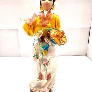 Traditional Asian Doll. Vintage